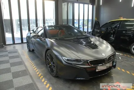 수원 화성 랩핑 BMW I8 로드스터 부분 손상부위 래핑 재시공 / 수원시 권선구 고색동
