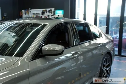 화성 수원 랩핑 BMW5시리즈 윈도우몰딩 , 휀더덕트 크롬죽이기 / 수원시 권선구 고색동