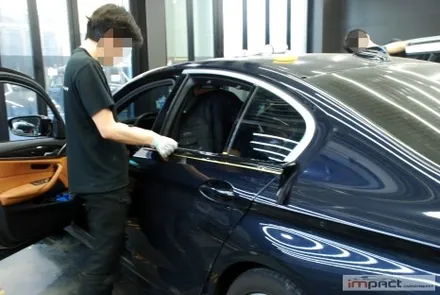 수원 화성 랩핑 BMW5시리즈  크롬 죽이기 랩핑으로 드레스업! / 수원시 권선구 고색동