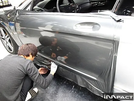수원랩핑 벤츠CL63 AMG 메탈릭그레이유광 전체시공 by.수원임팩트 / 수원시 권선구 고색동