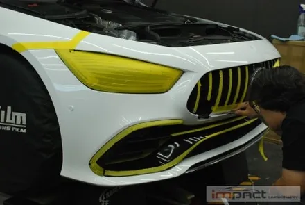 수원 고광택랩핑,ppf전문 임팩트 벤츠amg gt43 고광택 화이트 전체시공 / 수원시 권선구 고색동