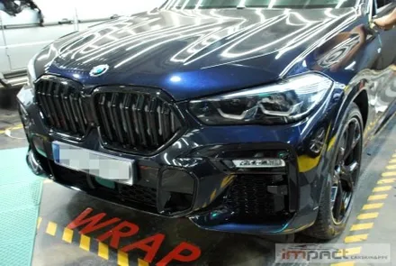 광교 수원 성남 랩핑 임팩트 BMW X6 그릴교환,윈도우몰딩 크롬죽이기 / 수원시 권선구 고색동