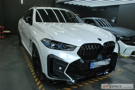 수원 고광택 랩핑 BMW X6 코치라인 데칼랩핑으로 포인트 주기 / 수원시 권선구 고색동