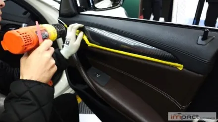수원 랩핑 잘하는곳 ! BMW5시리즈 루프 재시공 및 실내 카본 랩핑 / 수원시 권선구 고색동