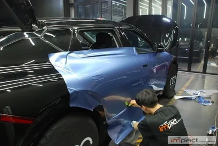 화성 수원 랩핑 KIA EV6 미스트 블루 랩핑&투톤 디자인으로 존재감up!! / 수원시 권선구 고색동