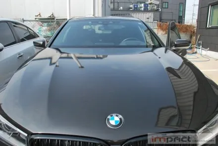 수원 bmw7시리즈 본넷,앞범퍼 에이버리 메탈릭블랙 랩핑 재시공 / 수원, 광교, 화성, 동탄