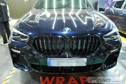 광교 수원 성남 랩핑 임팩트 BMW X6 그릴교환,윈도우몰딩 크롬죽이기 / 수원시 권선구 고색동
