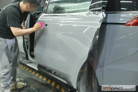 수원 화성 PPF 더 뉴 카니발 하이브리드 손상부위 필름제거 및 재시공 / 수원시 권선구 고색동
