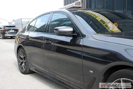 용인 화성 랩핑 BMW5시리즈 530i 윈도우몰딩 크롬죽이기 시공 / 수원시 권선구 고색동