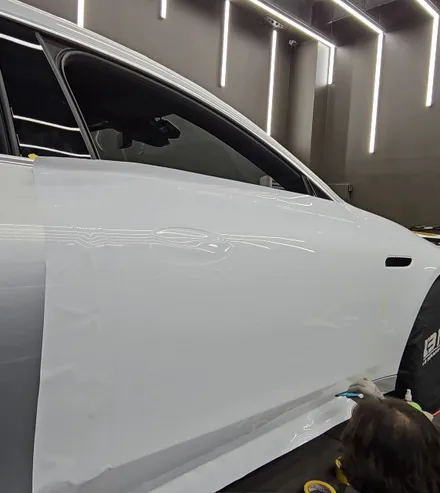 수원 고광택랩핑,ppf전문 임팩트 벤츠amg gt43 고광택 화이트 전체시공 / 수원시 권선구 고색동