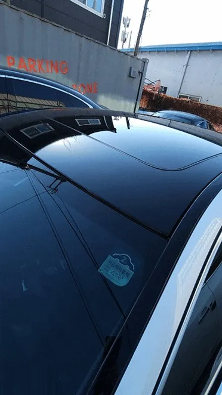 수원/동탄 루프스킨 잘하는곳 bmw5시리즈 블랙유광 랩핑 재시공 / 수원시 권선구 고색동