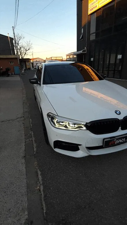 수원 랩핑 잘하는곳 ! BMW5시리즈 루프 재시공 및 실내 카본 랩핑 / 수원시 권선구 고색동