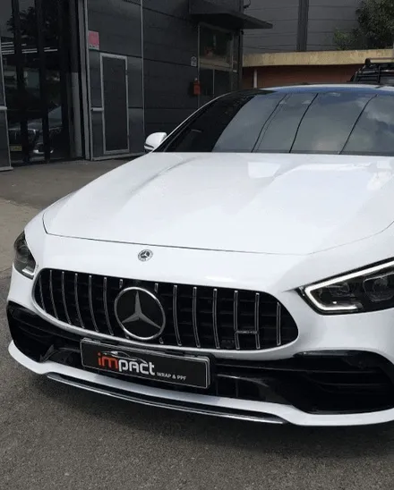 수원 고광택랩핑,ppf전문 임팩트 벤츠amg gt43 고광택 화이트 전체시공 / 수원시 권선구 고색동