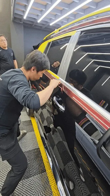 성남/광교/수원 랩핑샵 벤츠마이바흐gls600 블랙로즈 고광택 듀오톤 랩핑 / 수원시 권선구 고색동