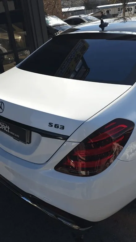 수원 고광택전문 임팩트 벤츠S63amg 화이트 전체랩핑 / 수원시 권선구 고색동
