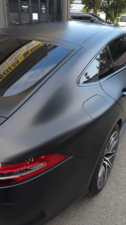 수원 랩핑 벤츠 AMG GT43 화이트제거 후 사틴블랙+전체 크롬죽이기 / 수원시 권선구 고색동