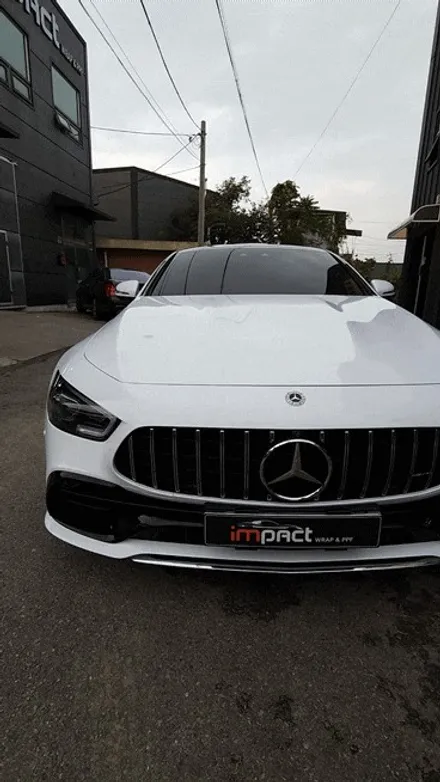 성남/광교/수원 랩핑샵 벤츠 amg gt43 화이트 전체시공 / 수원시 권선구 고색동