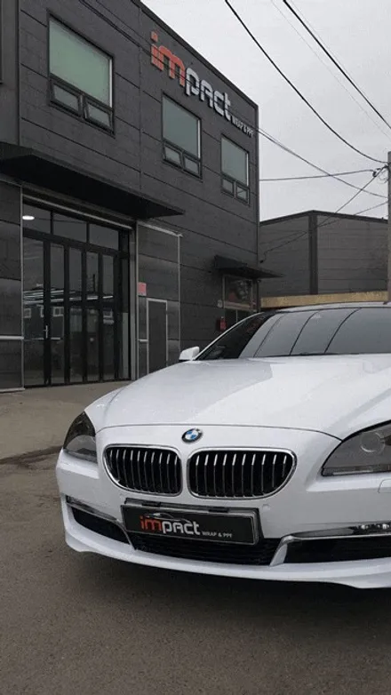 성남 분당 수원 랩핑 필름제거후 BMW640D 화이트 전체 래핑 시공 / 수원시 권선구 고색동