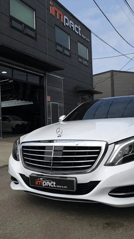 수원 임팩트 랩핑 고광택전문 벤츠s클래스 s350 제거후 전체랩핑 완료 / 수원시 권선구 고색동