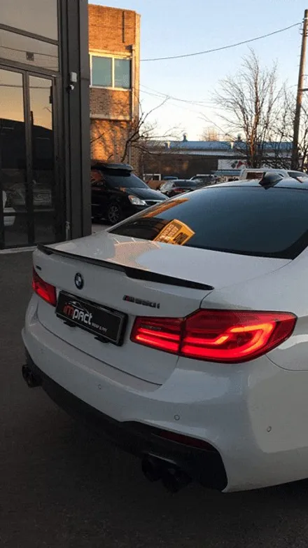 수원 랩핑 잘하는곳 ! BMW5시리즈 루프 재시공 및 실내 카본 랩핑 / 수원시 권선구 고색동