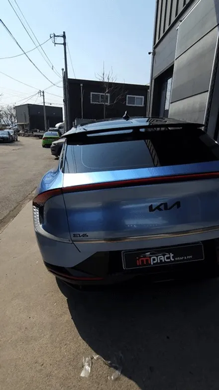 화성 수원 랩핑 KIA EV6 미스트 블루 랩핑&투톤 디자인으로 존재감up!! / 수원시 권선구 고색동