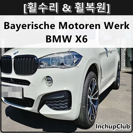 BMW X6 순정 휠 복원 & 휠 도색 & 다이아컷팅 투톤 작업 완료 / 부천시 소사구