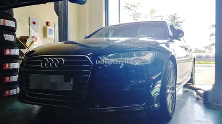 아우디 A6 TDI 휠수리 및 휠수리 및 휠도색 작업 완료 / 부천시 소사구