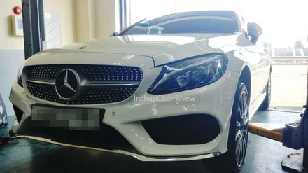벤츠 C클래스 C200 쿠페 다이아컷팅 & 휠수리 작업 완료 / 부천시 소사구