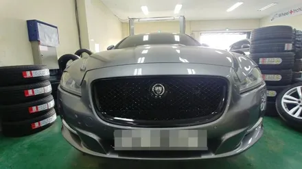 재규어 XJ 휠수리 & 휠복원 & 휠도색 무광 블랙 작업 완료 / 부천시 소사구