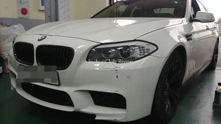 BMW M5 자동차 휠 긁힘 & 기스 & 복원 & 도색 작업 완료 / 부천시 소사구