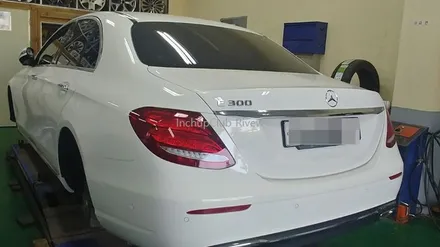 벤츠 E300 다이아컷팅 & 휠도색 18인치 순정휠 작업 완료 / 부천시 소사구