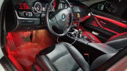 부산 BMW 5시리즈 520D, 528i 엠비언트 라이트 / 광량 최강 Up, 송풍구 엠비언트 시공 !! / 부산진구