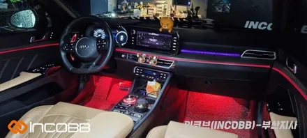 부산 / K5 DL3 / 인코브 엠비언트 라이트 버전1 + 버전2 + 스타일링 기어다이얼 시공 / 부산진구