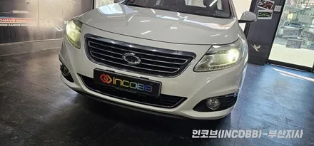 부산 뉴 SM5 플래티넘 자동차검사 불합격 광도미달 수리 반사판 교체, LED 전조등 교체 / 부산진구