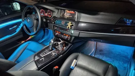 부산 BMW 5시리즈 520D, 528i 엠비언트 라이트 / 광량 최강 Up, 송풍구 엠비언트 시공 !! / 부산진구