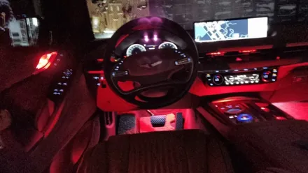 부산 제네시스 G80 인코브 렌즈형 엠비언트 라이트 시공 / 부산진구