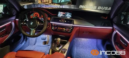 부산 / BMW 428i 컨버터블 F32 / 인코브 엠비언트 라이트 버전5, 풋등, 스피커 튜닝 / 부산진구