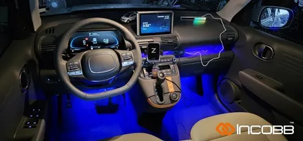 부산 캐스퍼 엠비언트 라이트 시공의 가장 기본은 인코브 LED RGB 풋등부터 / 부산진구