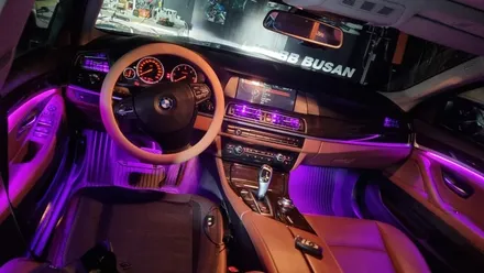 부산 BMW 525D(F10 5시리즈) 인코브 렌즈 엠비언트 라이트 버전2 시공 / 인코브(INCOBB) 부산지사 / 부산진구