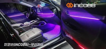 부산 / 더뉴그랜저 / 인코브 엠비언트 라이트 튜닝으로 실내 분위기를 확~ 바꿔 보세요^^ / 부산진구