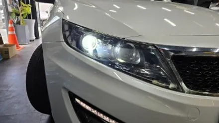 부산 / K5 HID 전조등 / 광도미달 반사판 교체 LED 벌브 교체 / 인코브 부산지사 / 부산진구