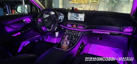 부산 더 뉴 싼타페 TM 인코브 엠비언트 라이트 시공 / 부산진구