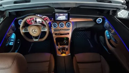 벤츠 C43 AMG Cabriolet 엠비언트 라이트 시공 후기 / 인코브 부산지사 초읍점 / 부산진구
