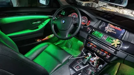 부산 BMW 5시리즈 520D, 528i 엠비언트 라이트 / 광량 최강 Up, 송풍구 엠비언트 시공 !! / 부산진구