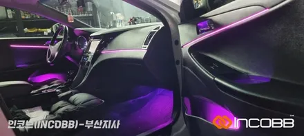 부산 / YF 쏘나타 / 인코브 순정형 엠비언트 라이트에 렌즈 엠비언트 양념까지! / 부산진구