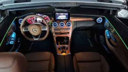 벤츠 C43 AMG Cabriolet 엠비언트 라이트 시공 후기 / 인코브 부산지사 초읍점 / 부산진구