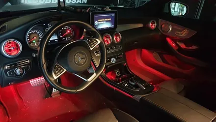 부산 벤츠 C클래스 쿠페 W205 인코브 엠비언트 라이트 시공 / 수입차 엠비언트 전문 / 부산진구