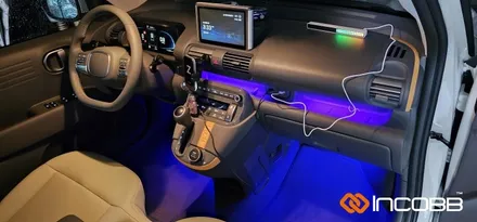 부산 캐스퍼 엠비언트 라이트 시공의 가장 기본은 인코브 LED RGB 풋등부터 / 부산진구