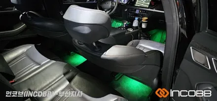 부산 / 제네시스 DH G80 3.3T / RGB LED 풋등 / 인코브 부산지사 / 부산진구
