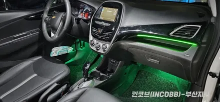 부산 더 뉴 스파크 인코브 엠비언트 라이트 부분시공 만족도 최강! / 부산진구